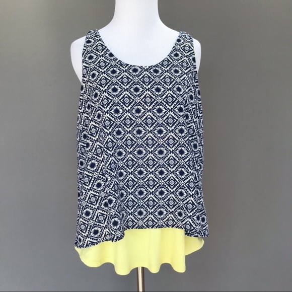 Charming Charlie Double Layer Tank Top, S. - Picture 4 of 6
